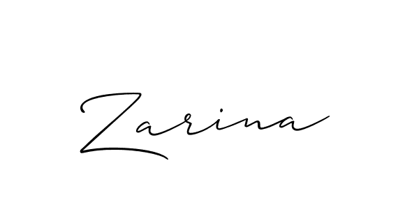if you are searching for the best signature style for your name Zarina. so please give up your signature search. here we have designed multiple signature styles  using Allison_Script. Zarina signature style 2 images and pictures png
