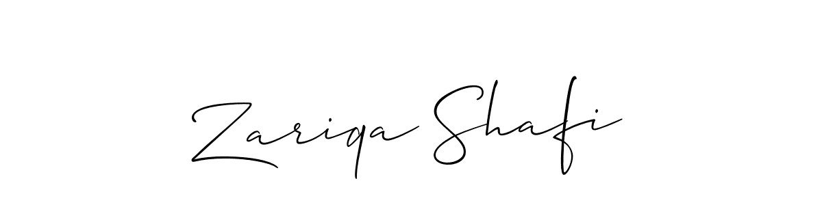 Allison_Script is a professional signature style that is perfect for those who want to add a touch of class to their signature. It is also a great choice for those who want to make their signature more unique. Get Zariqa Shafi name to fancy signature for free. Zariqa Shafi signature style 2 images and pictures png