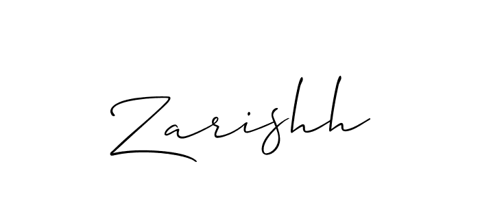 Make a short Zarishh signature style. Manage your documents anywhere anytime using Allison_Script. Create and add eSignatures, submit forms, share and send files easily. Zarishh signature style 2 images and pictures png
