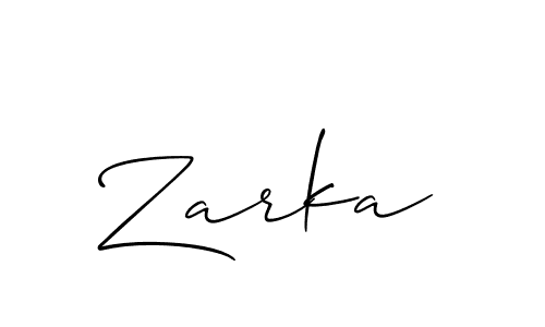 Allison_Script is a professional signature style that is perfect for those who want to add a touch of class to their signature. It is also a great choice for those who want to make their signature more unique. Get Zarka name to fancy signature for free. Zarka signature style 2 images and pictures png