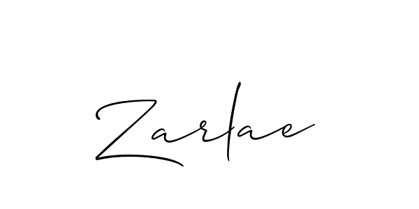Best and Professional Signature Style for Zarlae. Allison_Script Best Signature Style Collection. Zarlae signature style 2 images and pictures png