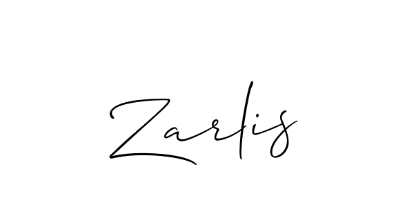 Also You can easily find your signature by using the search form. We will create Zarlis name handwritten signature images for you free of cost using Allison_Script sign style. Zarlis signature style 2 images and pictures png