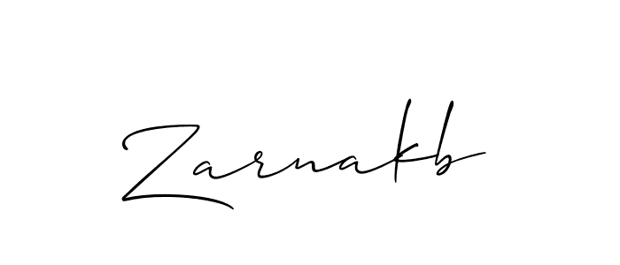 Zarnakb stylish signature style. Best Handwritten Sign (Allison_Script) for my name. Handwritten Signature Collection Ideas for my name Zarnakb. Zarnakb signature style 2 images and pictures png