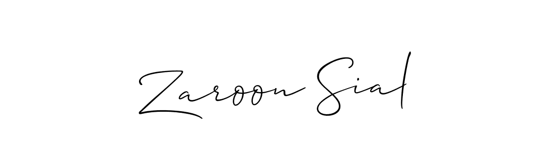 Make a short Zaroon Sial signature style. Manage your documents anywhere anytime using Allison_Script. Create and add eSignatures, submit forms, share and send files easily. Zaroon Sial signature style 2 images and pictures png