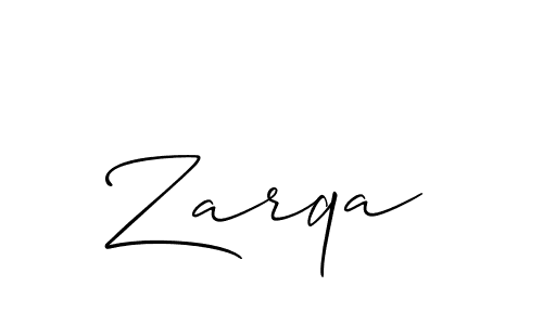 The best way (Allison_Script) to make a short signature is to pick only two or three words in your name. The name Zarqa include a total of six letters. For converting this name. Zarqa signature style 2 images and pictures png