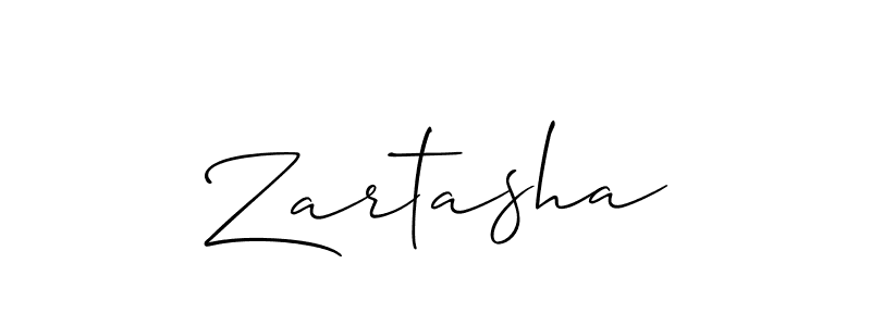 Make a short Zartasha signature style. Manage your documents anywhere anytime using Allison_Script. Create and add eSignatures, submit forms, share and send files easily. Zartasha signature style 2 images and pictures png