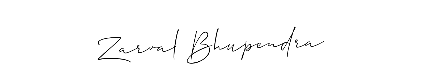 Make a beautiful signature design for name Zarval Bhupendra. Use this online signature maker to create a handwritten signature for free. Zarval Bhupendra signature style 2 images and pictures png