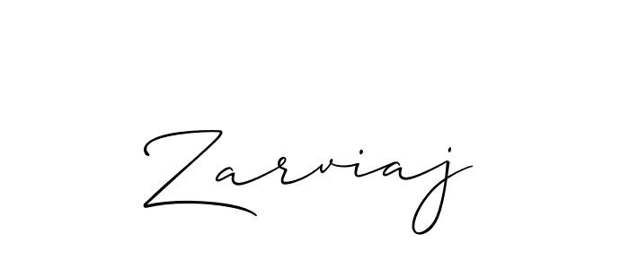 Make a beautiful signature design for name Zarviaj. With this signature (Allison_Script) style, you can create a handwritten signature for free. Zarviaj signature style 2 images and pictures png