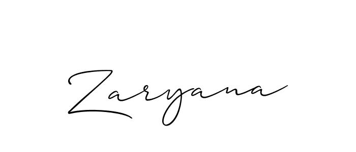 Allison_Script is a professional signature style that is perfect for those who want to add a touch of class to their signature. It is also a great choice for those who want to make their signature more unique. Get Zaryana name to fancy signature for free. Zaryana signature style 2 images and pictures png