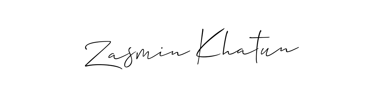 Once you've used our free online signature maker to create your best signature Allison_Script style, it's time to enjoy all of the benefits that Zasmin Khatun name signing documents. Zasmin Khatun signature style 2 images and pictures png