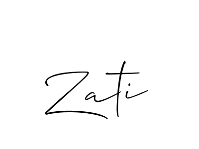 Once you've used our free online signature maker to create your best signature Allison_Script style, it's time to enjoy all of the benefits that Zati name signing documents. Zati signature style 2 images and pictures png