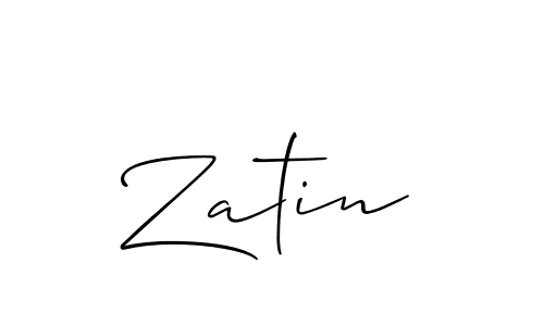 Also You can easily find your signature by using the search form. We will create Zatin name handwritten signature images for you free of cost using Allison_Script sign style. Zatin signature style 2 images and pictures png