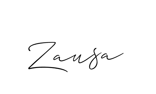 Design your own signature with our free online signature maker. With this signature software, you can create a handwritten (Allison_Script) signature for name Zausa. Zausa signature style 2 images and pictures png