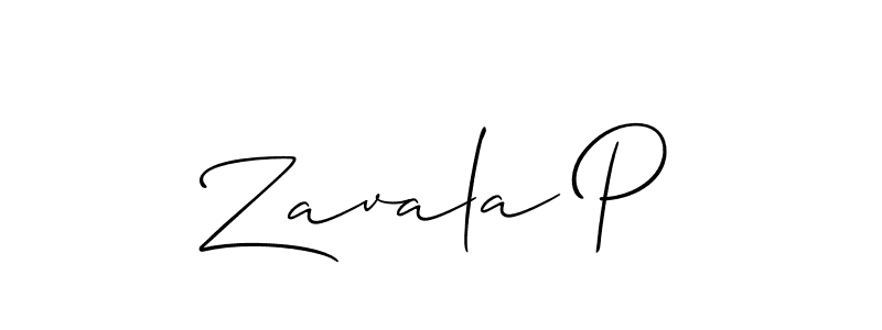 Similarly Allison_Script is the best handwritten signature design. Signature creator online .You can use it as an online autograph creator for name Zavala P. Zavala P signature style 2 images and pictures png