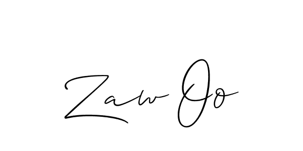 Best and Professional Signature Style for Zaw Oo. Allison_Script Best Signature Style Collection. Zaw Oo signature style 2 images and pictures png