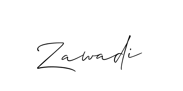 Also You can easily find your signature by using the search form. We will create Zawadi name handwritten signature images for you free of cost using Allison_Script sign style. Zawadi signature style 2 images and pictures png