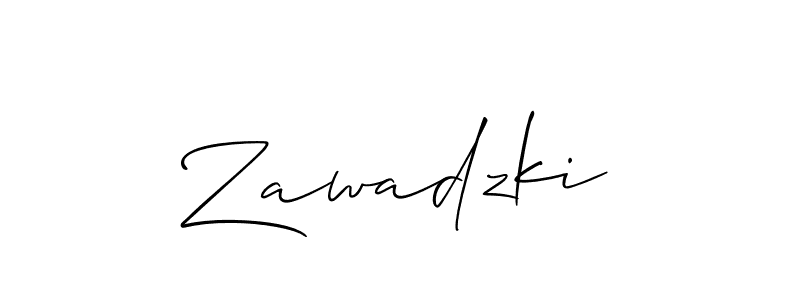 Allison_Script is a professional signature style that is perfect for those who want to add a touch of class to their signature. It is also a great choice for those who want to make their signature more unique. Get Zawadzki name to fancy signature for free. Zawadzki signature style 2 images and pictures png