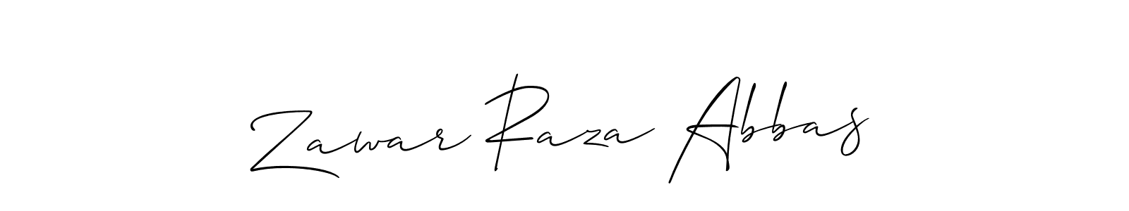 Also You can easily find your signature by using the search form. We will create Zawar Raza Abbas name handwritten signature images for you free of cost using Allison_Script sign style. Zawar Raza Abbas signature style 2 images and pictures png