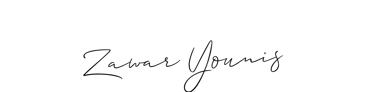 It looks lik you need a new signature style for name Zawar Younis. Design unique handwritten (Allison_Script) signature with our free signature maker in just a few clicks. Zawar Younis signature style 2 images and pictures png