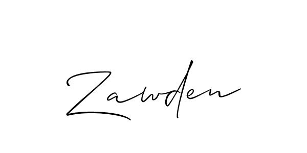 Once you've used our free online signature maker to create your best signature Allison_Script style, it's time to enjoy all of the benefits that Zawden name signing documents. Zawden signature style 2 images and pictures png