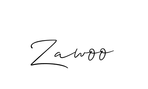 How to Draw Zawoo signature style? Allison_Script is a latest design signature styles for name Zawoo. Zawoo signature style 2 images and pictures png