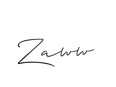 Best and Professional Signature Style for Zaww. Allison_Script Best Signature Style Collection. Zaww signature style 2 images and pictures png