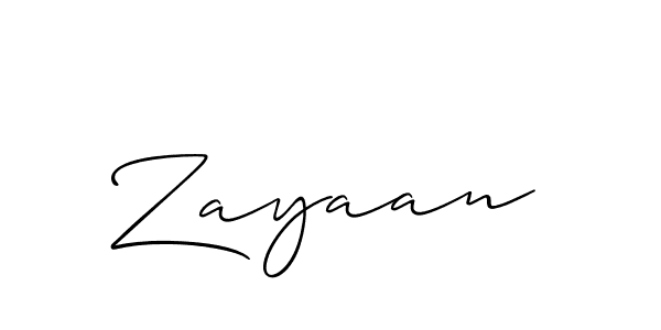 Also we have Zayaan name is the best signature style. Create professional handwritten signature collection using Allison_Script autograph style. Zayaan signature style 2 images and pictures png