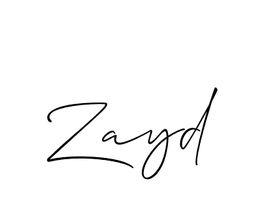 Similarly Allison_Script is the best handwritten signature design. Signature creator online .You can use it as an online autograph creator for name Zayd. Zayd signature style 2 images and pictures png