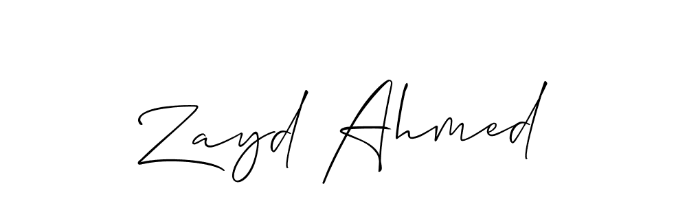 Also we have Zayd Ahmed name is the best signature style. Create professional handwritten signature collection using Allison_Script autograph style. Zayd Ahmed signature style 2 images and pictures png