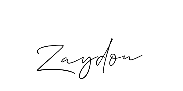 You should practise on your own different ways (Allison_Script) to write your name (Zaydon) in signature. don't let someone else do it for you. Zaydon signature style 2 images and pictures png