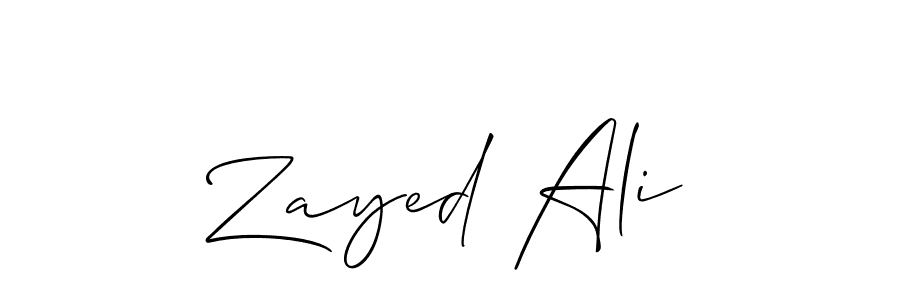 You should practise on your own different ways (Allison_Script) to write your name (Zayed Ali) in signature. don't let someone else do it for you. Zayed Ali signature style 2 images and pictures png