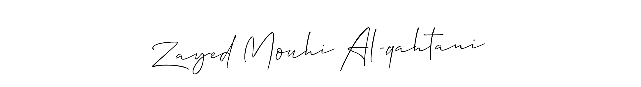 How to make Zayed Mouhi Al-qahtani signature? Allison_Script is a professional autograph style. Create handwritten signature for Zayed Mouhi Al-qahtani name. Zayed Mouhi Al-qahtani signature style 2 images and pictures png