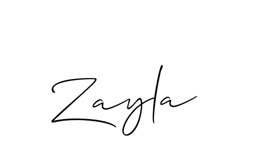 How to make Zayla name signature. Use Allison_Script style for creating short signs online. This is the latest handwritten sign. Zayla signature style 2 images and pictures png