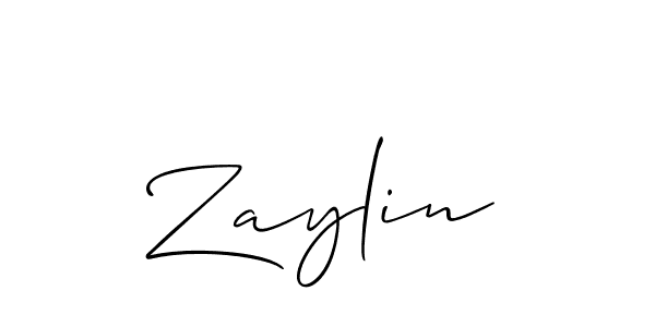 Allison_Script is a professional signature style that is perfect for those who want to add a touch of class to their signature. It is also a great choice for those who want to make their signature more unique. Get Zaylin name to fancy signature for free. Zaylin signature style 2 images and pictures png