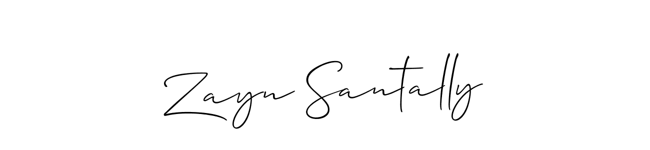 Make a beautiful signature design for name Zayn Santally. Use this online signature maker to create a handwritten signature for free. Zayn Santally signature style 2 images and pictures png