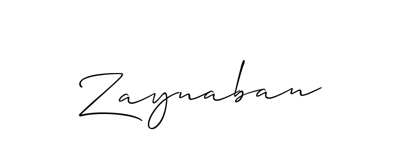 Zaynaban stylish signature style. Best Handwritten Sign (Allison_Script) for my name. Handwritten Signature Collection Ideas for my name Zaynaban. Zaynaban signature style 2 images and pictures png