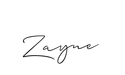 Zayne stylish signature style. Best Handwritten Sign (Allison_Script) for my name. Handwritten Signature Collection Ideas for my name Zayne. Zayne signature style 2 images and pictures png