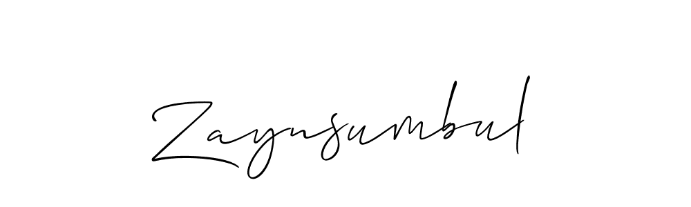 You should practise on your own different ways (Allison_Script) to write your name (Zaynsumbul) in signature. don't let someone else do it for you. Zaynsumbul signature style 2 images and pictures png