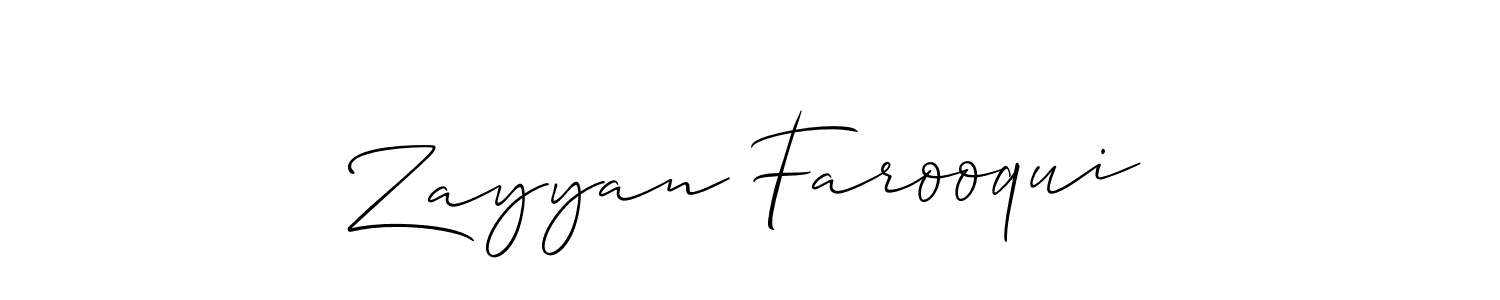 Once you've used our free online signature maker to create your best signature Allison_Script style, it's time to enjoy all of the benefits that Zayyan Farooqui name signing documents. Zayyan Farooqui signature style 2 images and pictures png