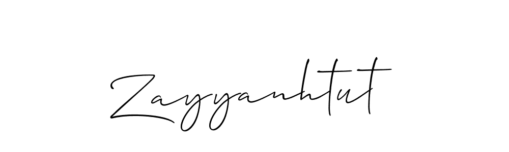 Zayyanhtut stylish signature style. Best Handwritten Sign (Allison_Script) for my name. Handwritten Signature Collection Ideas for my name Zayyanhtut. Zayyanhtut signature style 2 images and pictures png