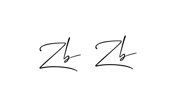 Once you've used our free online signature maker to create your best signature Allison_Script style, it's time to enjoy all of the benefits that Zb  Zb name signing documents. Zb  Zb signature style 2 images and pictures png