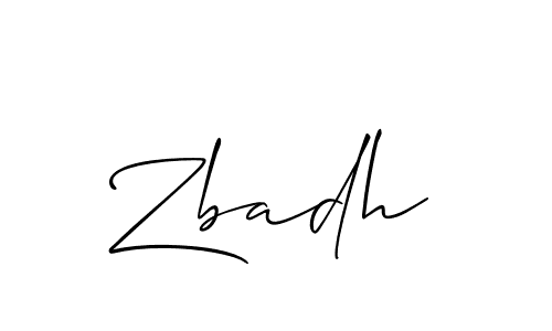 Similarly Allison_Script is the best handwritten signature design. Signature creator online .You can use it as an online autograph creator for name Zbadh. Zbadh signature style 2 images and pictures png