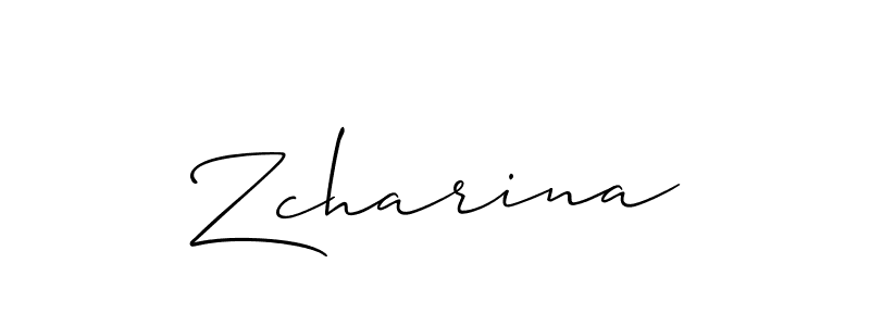 Similarly Allison_Script is the best handwritten signature design. Signature creator online .You can use it as an online autograph creator for name Zcharina. Zcharina signature style 2 images and pictures png