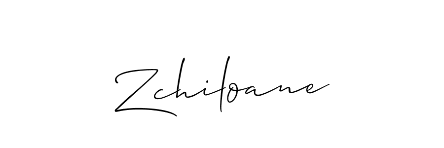 Create a beautiful signature design for name Zchiloane. With this signature (Allison_Script) fonts, you can make a handwritten signature for free. Zchiloane signature style 2 images and pictures png