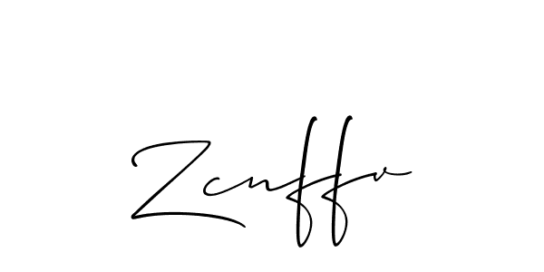 Zcnffv stylish signature style. Best Handwritten Sign (Allison_Script) for my name. Handwritten Signature Collection Ideas for my name Zcnffv. Zcnffv signature style 2 images and pictures png