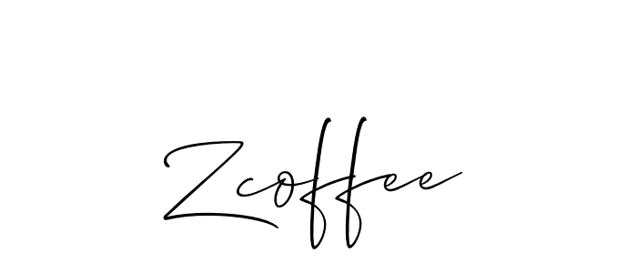 It looks lik you need a new signature style for name Zcoffee. Design unique handwritten (Allison_Script) signature with our free signature maker in just a few clicks. Zcoffee signature style 2 images and pictures png