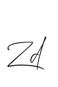 if you are searching for the best signature style for your name Zd. so please give up your signature search. here we have designed multiple signature styles  using Allison_Script. Zd signature style 2 images and pictures png