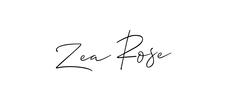 Allison_Script is a professional signature style that is perfect for those who want to add a touch of class to their signature. It is also a great choice for those who want to make their signature more unique. Get Zea Rose name to fancy signature for free. Zea Rose signature style 2 images and pictures png