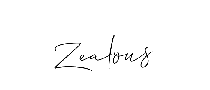 Best and Professional Signature Style for Zealous. Allison_Script Best Signature Style Collection. Zealous signature style 2 images and pictures png