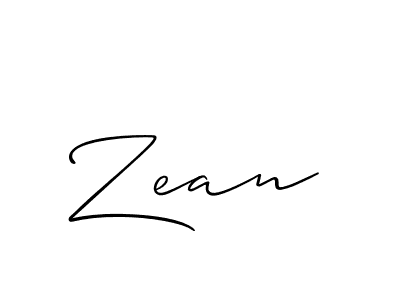 Allison_Script is a professional signature style that is perfect for those who want to add a touch of class to their signature. It is also a great choice for those who want to make their signature more unique. Get Zean name to fancy signature for free. Zean signature style 2 images and pictures png